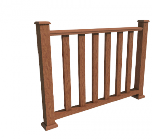 Ограждения из ДПК WOODVEX Терракота