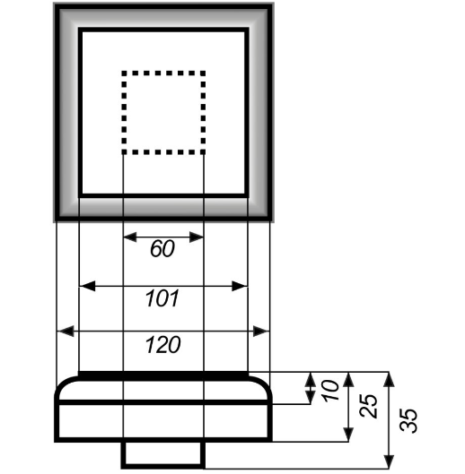 Крышка верхняя из ДПК Faynag Wood Серебро