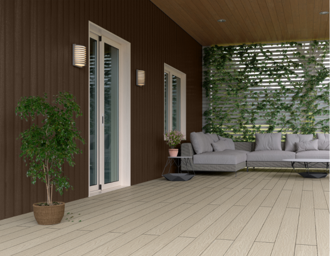 Стеновые реечные панели из ДПК CM Wall Мербау